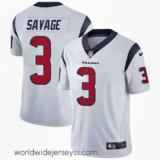 Finely crafted Nike Texans #3 Tom Savage White Stitched NFL Vapor Untouchable Limited Jersey