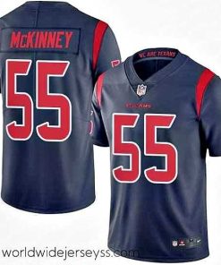 Finely crafted Nike Texans 55 Benardrick McKinney Navy Blue Stitched NFL Limited Rush Jersey