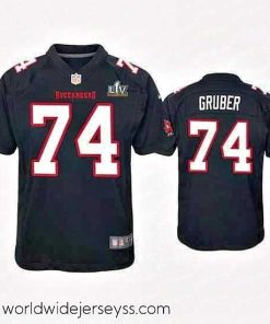 Finely crafted Paul Gruber Buccaneers Black Super Bowl Lv Game Fashion Jersey
