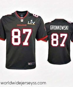 Exceptionally fashioned Rob Gronkowski Buccaneers Pewter Super Bowl Lv Game Jersey