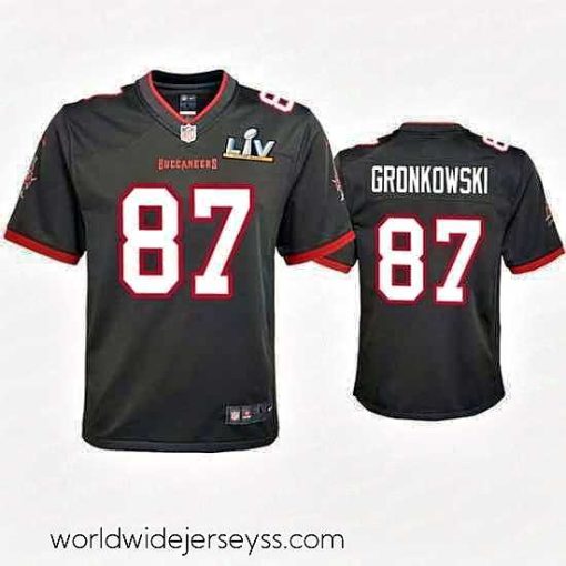 Exceptionally fashioned Rob Gronkowski Buccaneers Pewter Super Bowl Lv Game Jersey