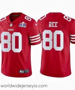 Finely crafted San Francisco 49ers 80 Jerry Rice 2022 New Scarlet Vapor Untouchable Stitched Football 2024 Super Bowl LVIII Jersey