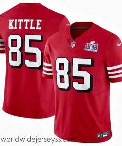 Marvelously styled San Francisco 49ers 85 George Kittle New Red 2023 F.U.S.E  Vapor Untouchable Limited Stitched Football 2024 Super Bowl LVIII Jersey