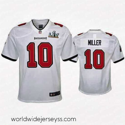 Superbly made Scotty Miller Buccaneers White Super Bowl Lv Game Jersey