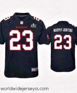 Superbly made Sean Murphy Bunting Buccaneers Black Super Bowl Lv Game Fashion Jersey