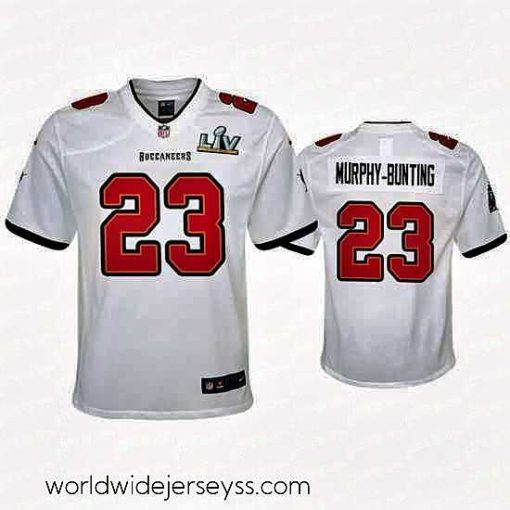 Superbly made Sean Murphy Bunting Buccaneers White Super Bowl Lv Game Jersey