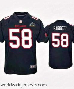 Exceptionally fashioned Shaquil Barrett Buccaneers Black Super Bowl Lv Game Fashion Jersey
