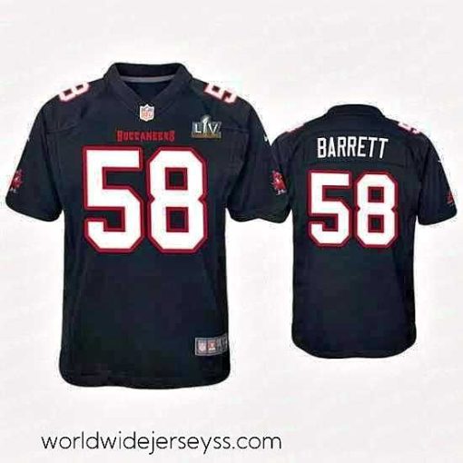 Exceptionally fashioned Shaquil Barrett Buccaneers Black Super Bowl Lv Game Fashion Jersey