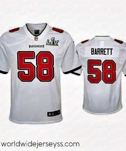 Marvelously styled Shaquil Barrett Buccaneers White Super Bowl Lv Game Jersey