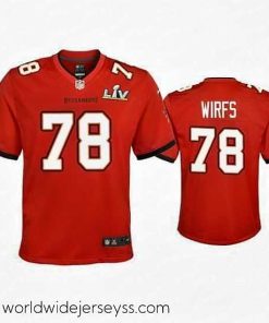Marvelously styled Tristan Wirfs Buccaneers Red Super Bowl Lv Game Jersey
