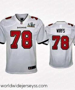 Superbly made Tristan Wirfs Buccaneers White Super Bowl Lv Game Jersey