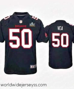 Marvelously styled Vita Vea Buccaneers Black Super Bowl Lv Game Fashion Jersey