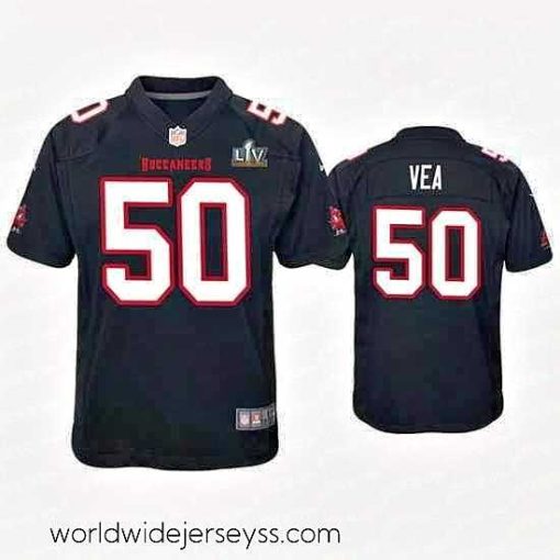 Marvelously styled Vita Vea Buccaneers Black Super Bowl Lv Game Fashion Jersey