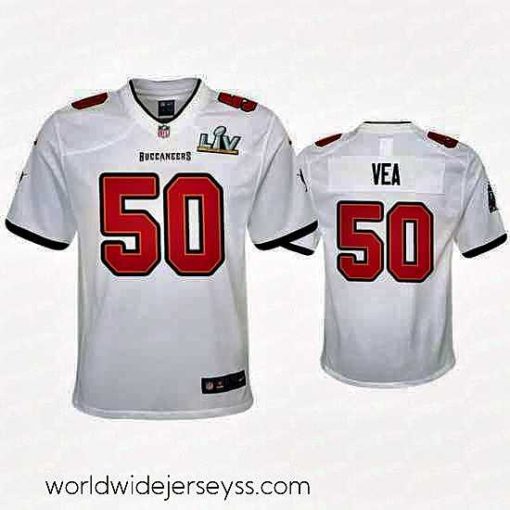 Finely crafted Vita Vea Buccaneers White Super Bowl Lv Game Jersey
