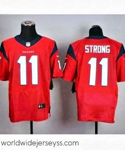 Exceptionally fashioned nike nfl jerseys houston texans 11 strong red[Elite]