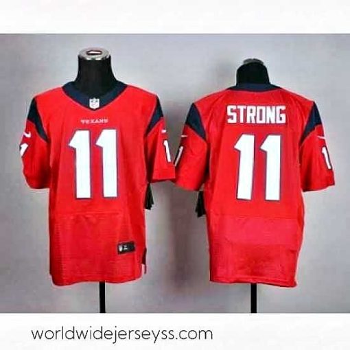 Exceptionally fashioned nike nfl jerseys houston texans 11 strong red[Elite]