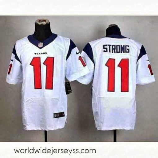 Marvelously styled nike nfl jerseys houston texans 11 strong white[Elite]