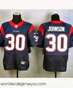 Finely crafted nike nfl jerseys houston texans 30 johnson blue[Elite]
