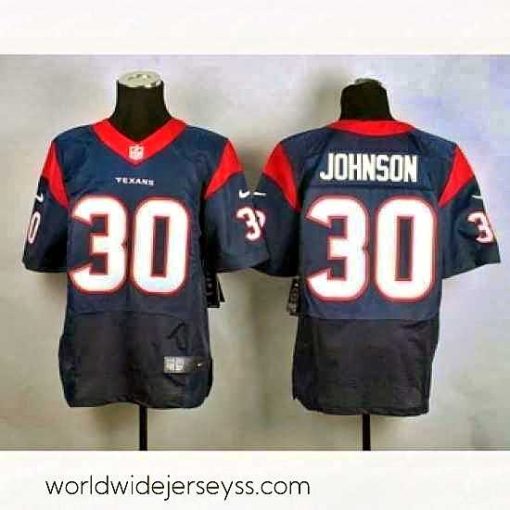 Finely crafted nike nfl jerseys houston texans 30 johnson blue[Elite]
