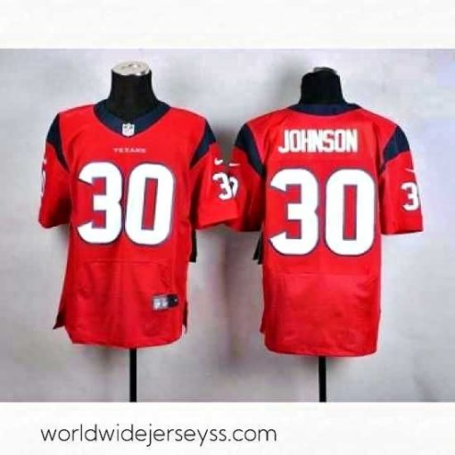 Finely crafted nike nfl jerseys houston texans 30 johnson red[Elite]