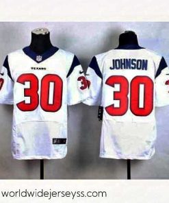 Marvelously styled nike nfl jerseys houston texans 30 johnson white[Elite]