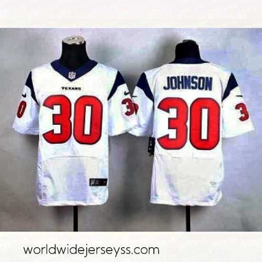 Marvelously styled nike nfl jerseys houston texans 30 johnson white[Elite]